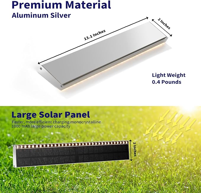 Solar Step Lights for Outside, 33 Focused-Beam High-Brightness LEDs, Waterproof - Image 9
