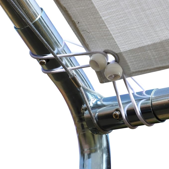 Outsunny 10'x20' Carport Outdoor Heavy Duty Party Tent Galvanized Car Canopy - Image 8