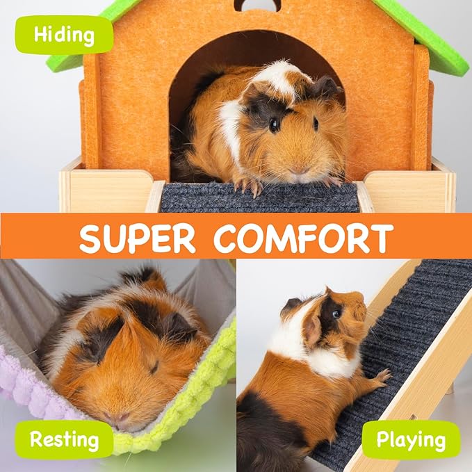 3 in 1 Enlarged Guinea Pig Hammock - Image 3