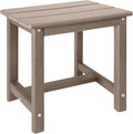 Adirondack Square Side Table, one-Tier Outdoor end Table, Patio Side Table by GARDENSTAR