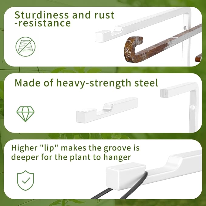 2 Pack 8 Inch Plant Hanger Hooks - Image 4