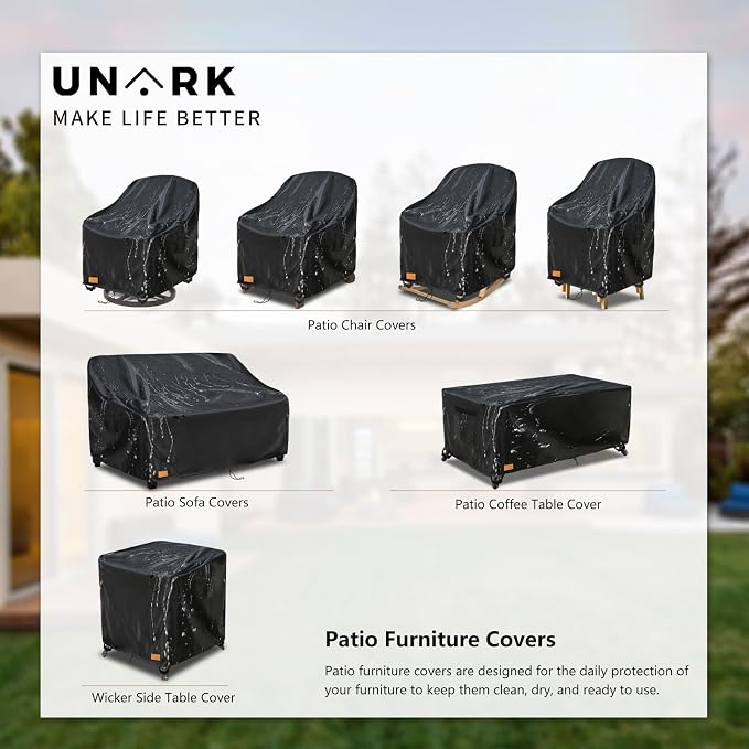 Outdoor Swivel Chair Covers Waterproof 2 Pack, Outdoor Chair Covers Patio - Image 9