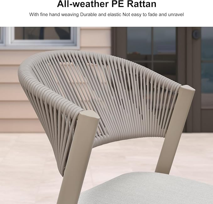 PURPLE LEAF 11-Piece Patio Dining Set Outdoor Furniture Rectangular Table and - Image 3
