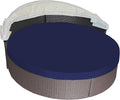 Round Outdoor Daybed Cushion Cover Replacement, Anti-UV Water-Resistant Patio by SOWINOS