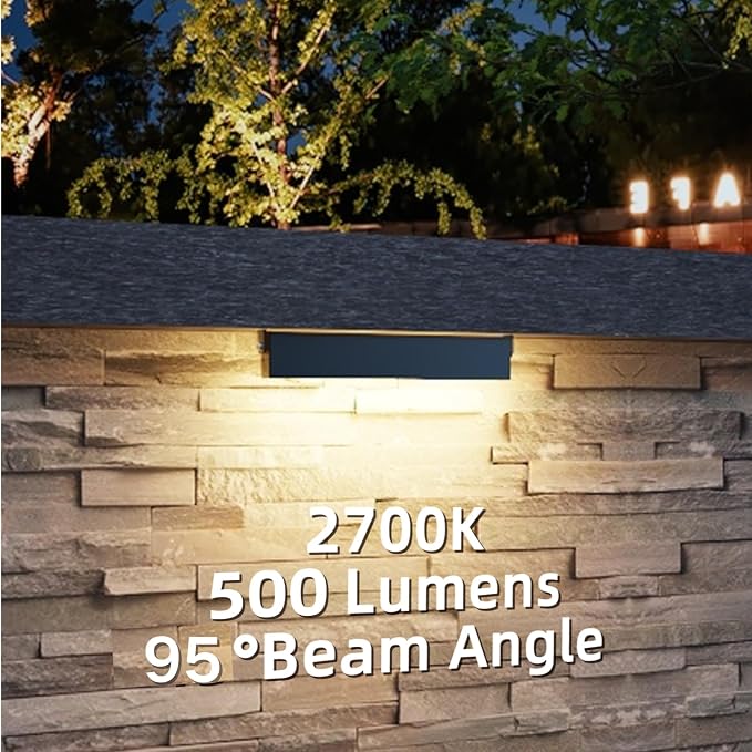 12 Pack 7 Inch Retaining Wall Lights, 5W LED Hardscape Lighting 12V AC/DC Low - Image 2