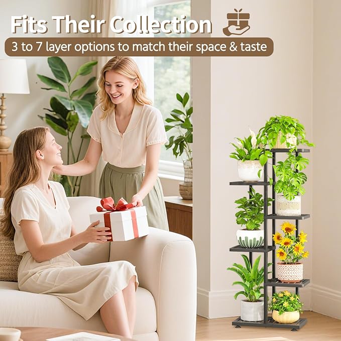 LASZOLA 5 Tier Plant Stand Indoors Outdoors - Image 7