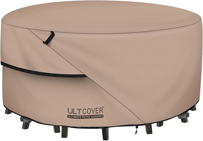 ULTCOVER Round Patio Furniture Cover by ULTCOVER