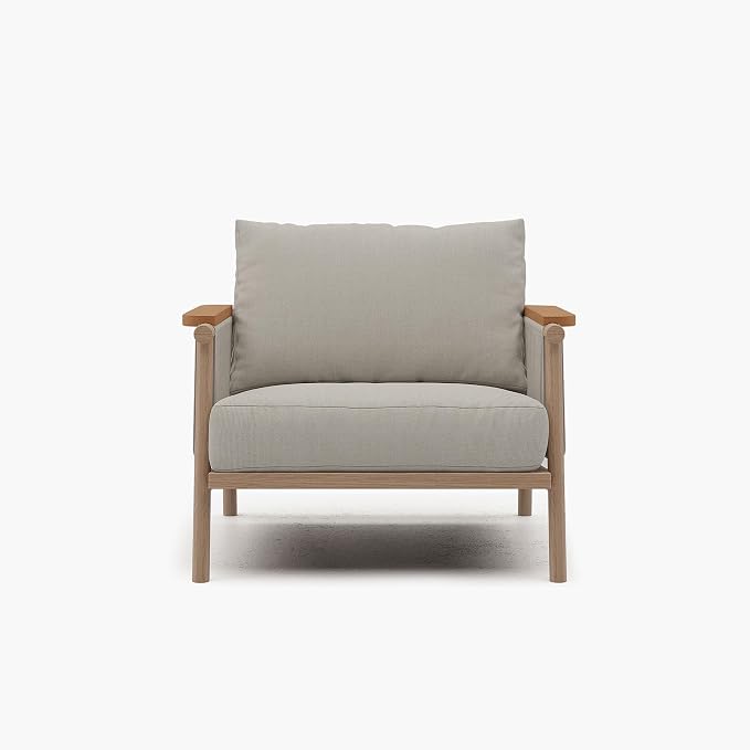 Acanva Modern All-Weather Aluminum Outdoor Patio Sofa - Image 8