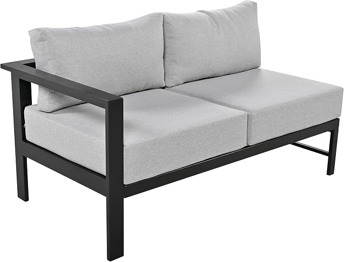 Multi-Person Outdoor Sofa Set, U-Shaped Aluminum Outdoor Sofa Set - Image 8