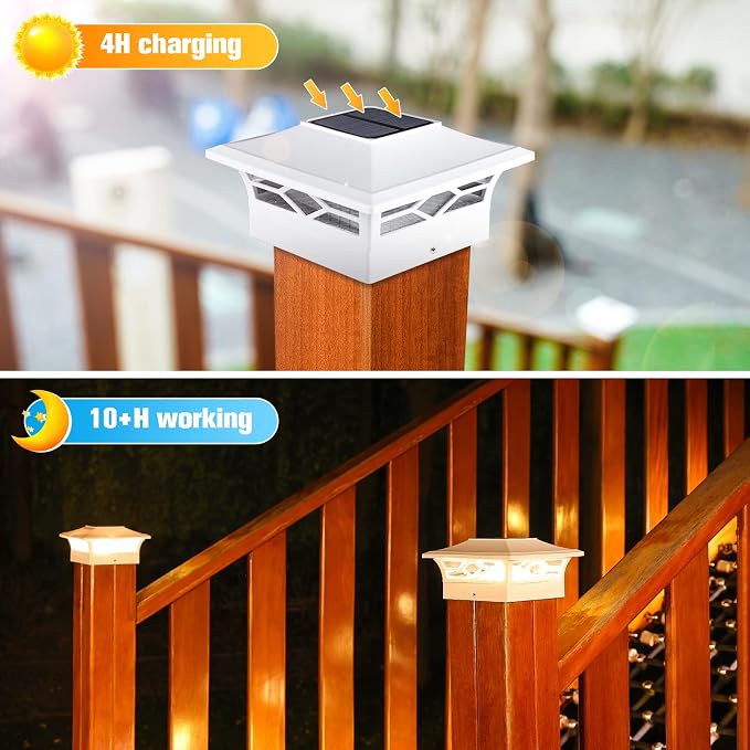 VOLISUN Solar Post Cap Lights: 2 - Image 3