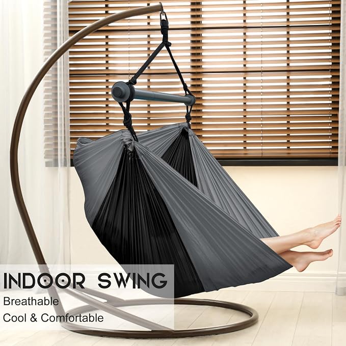 Hammock Swing Chair for Outdoor & Indoor, Lightweight & Portable - Image 2