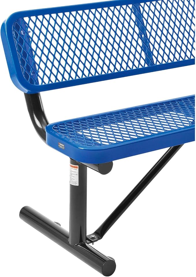Global Industrial 4'L Heavy Duty Expanded Metal Mesh Bench - Image 9