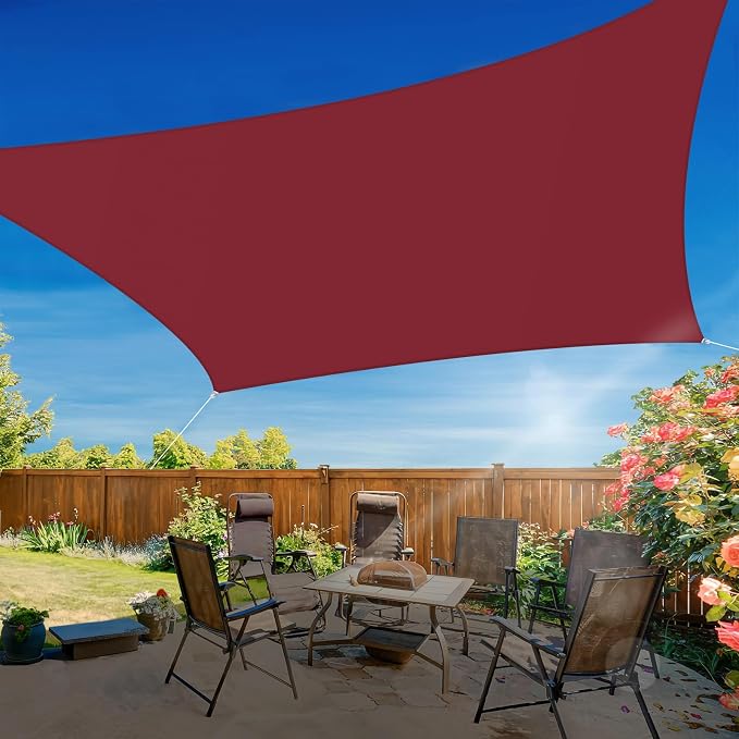 Coarbor 12'x19' Waterproof Sun Shade Sail Rectangle Canopy Shade Cover - Image 7