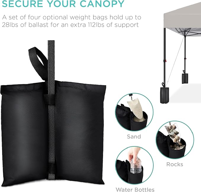 Best Choice Products 10x10ft Pop Up Canopy Tent, Outdoor Shade, 1 Person 1 - Image 6