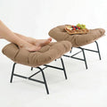 BULEXYARD 2 Pieces Outdoor Patio Ottomans, Indoor Outdoor Wicker Footrest by BULEXYARDFURNITURE