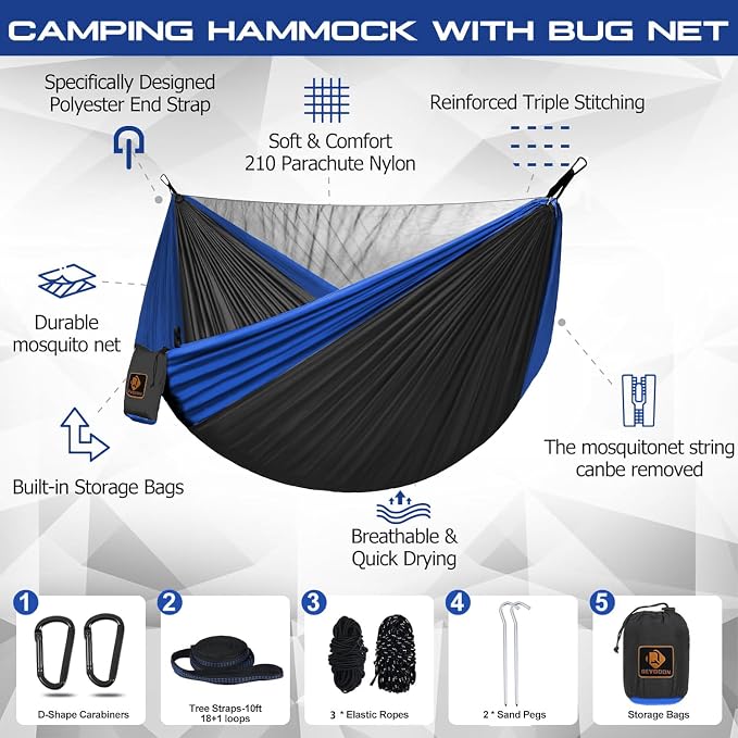 Camping Hammock, Portable Hammocks - Image 2