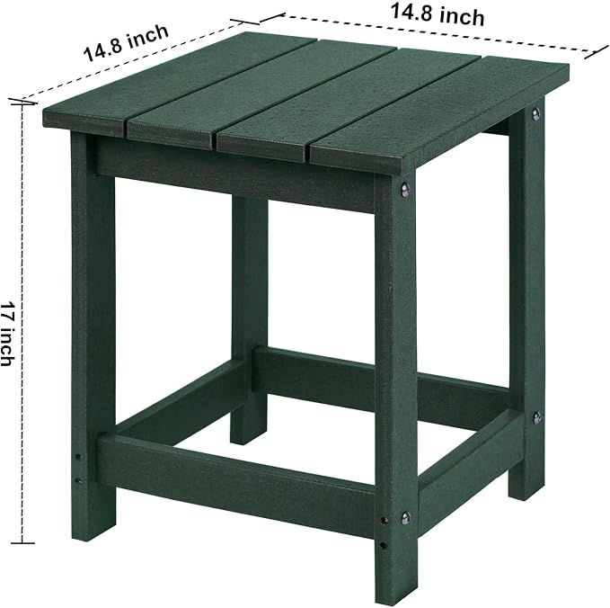 LZRS Adirondack Square Outdoor Side Table - Image 3
