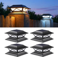 PASAMIC 4 Pack Solar Post Cap Lights, Waterproof Outdoor Lights by PASAMIC