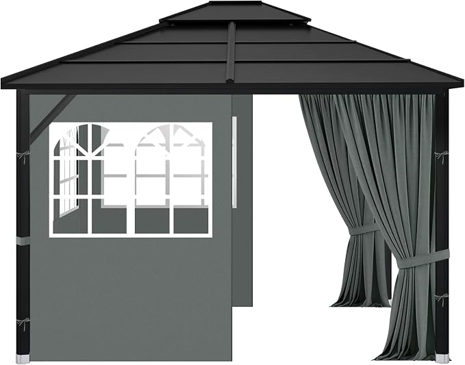 Gazebo Privacy Curtains 10' x 10' - Image 3