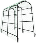 unho Garden Arch Trellis, 7.2FT Extra Tall Polyethylene-Coated Stainless Steel by unho