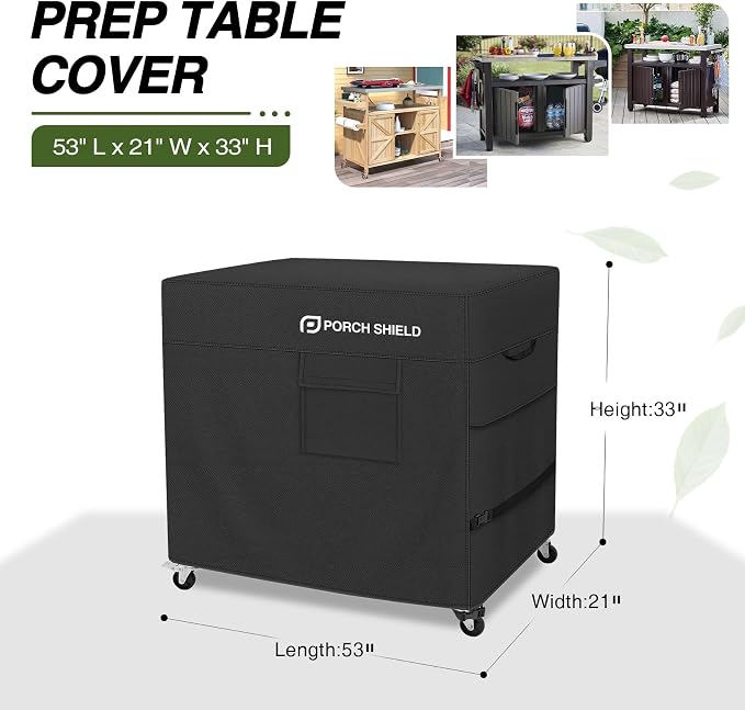 Porch Shield Outdoor Prep Table Cover –Waterproof Patio Dining Cart Cover - Image 2