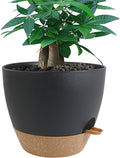 12 inch Large Self Watering Pots, Plastic Planters by UOUZ