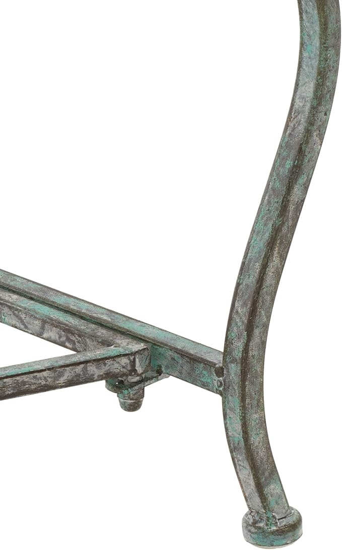 SAFAVIEH Outdoor Collection Brielle Victorian Scroll Antique Dark Green Wrought - Image 7