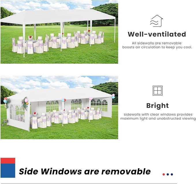 10x30 Outdoor Canopy Patio Tent Camping Gazebo Events - Image 4