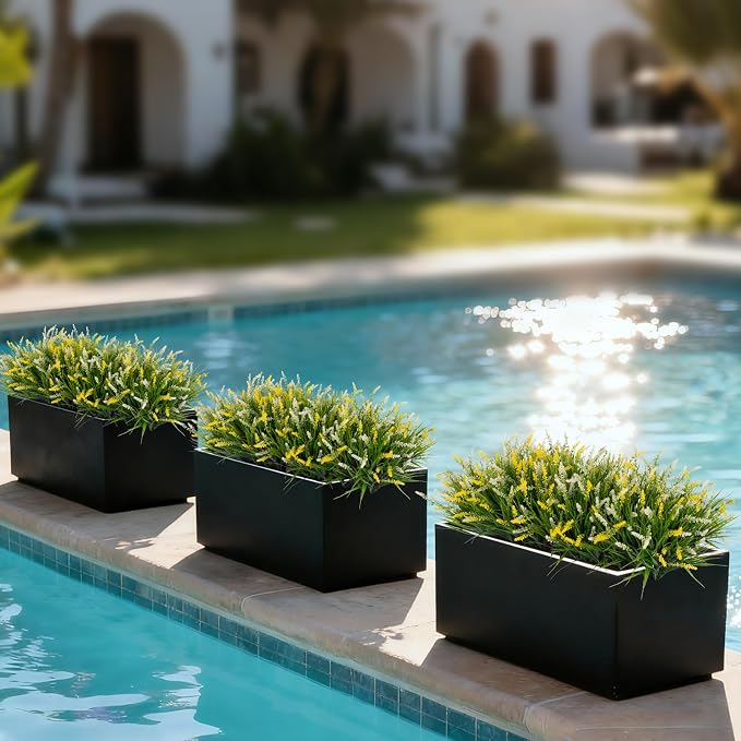 Artificial Faux Plants for Outdoor Spring Decoration, Fake Flowers Shrubs UV - Image 5
