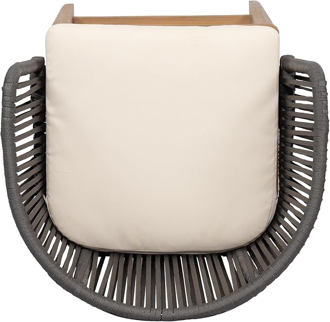 Christopher Knight Home Zax Set of 2 Patio Barstool, Acacia Wood & Rope Outdoor - Image 8