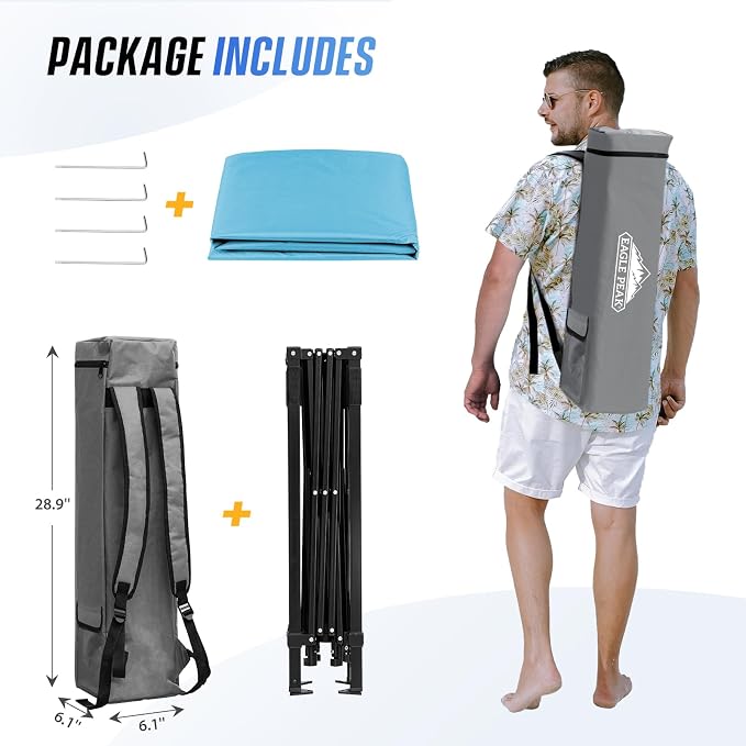EAGLE PEAK 8x8 Pop Up Canopy Tent - Image 9