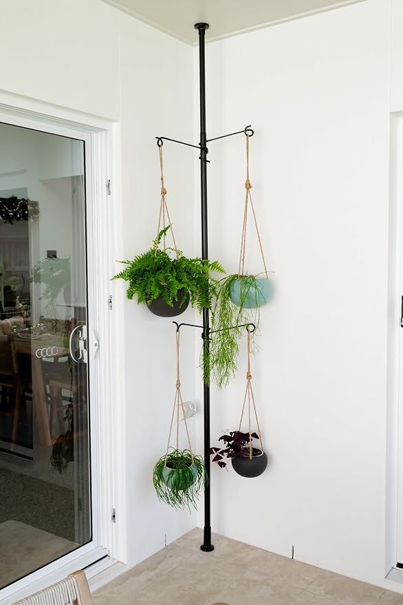 Tension Rod Plant Stand, Plant Poles - Image 4