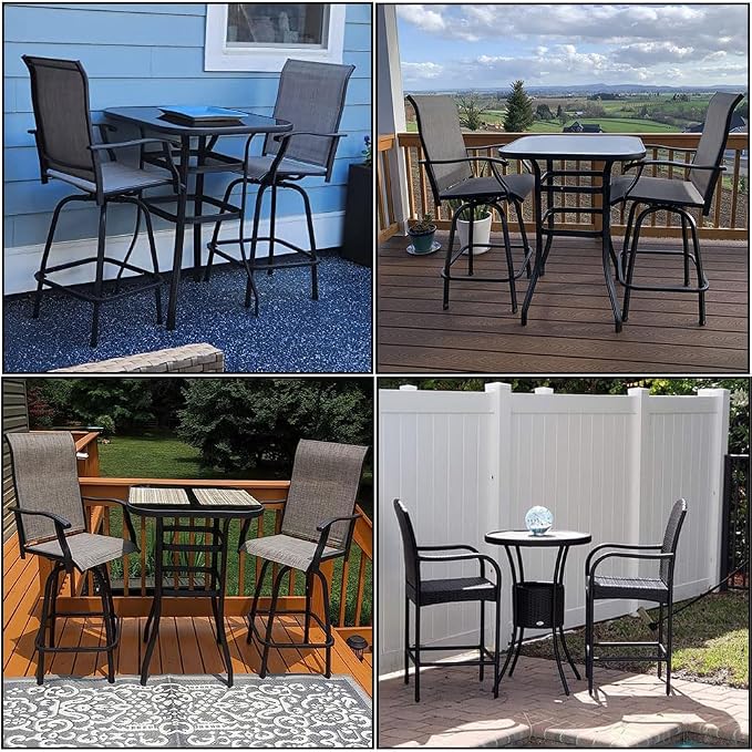 Outdoor High Top Bar Height Dining Set Cover - Image 6