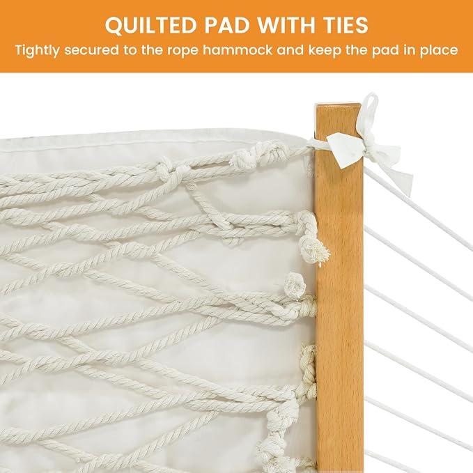 Lazy Daze Hammocks 2 Person Hammock Pad and Pillow Set, Double Polyester - Image 3