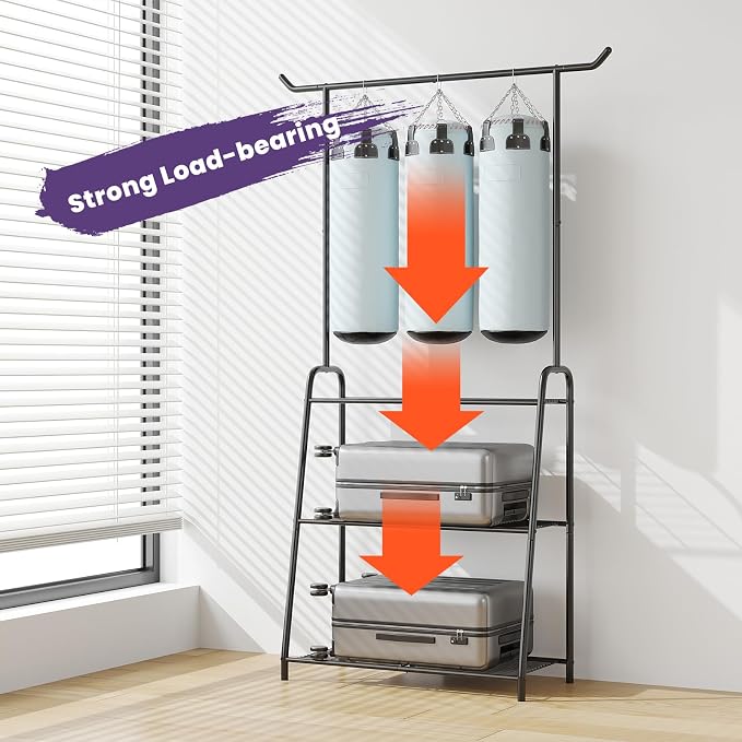 Metal Plant Stand Indoor Outdoor, 3 Tier Tall Corner Plant Shelf, Hanging - Image 5