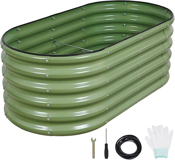 1MORE Galvanized Raised Garden Bed- Planter Garden Boxes Outdoor, Raised Beds - Image 8