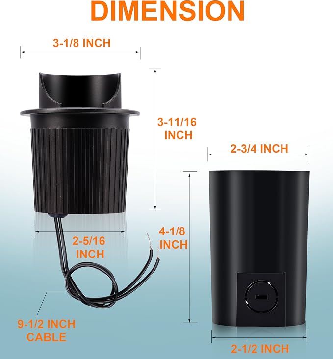 CLOUDY BAY 9W Well Lights Landscape LED In Ground Outdoor, Shielded Top - Image 8