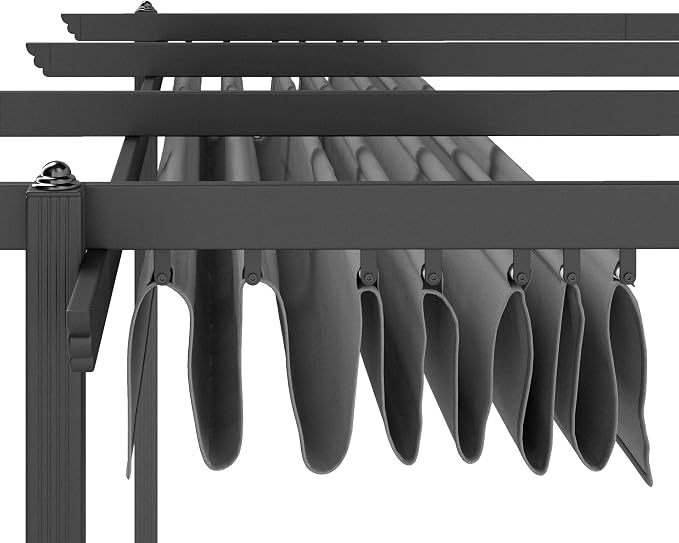Outsunny 13' x 13' Retractable Pergola Canopy - Image 8