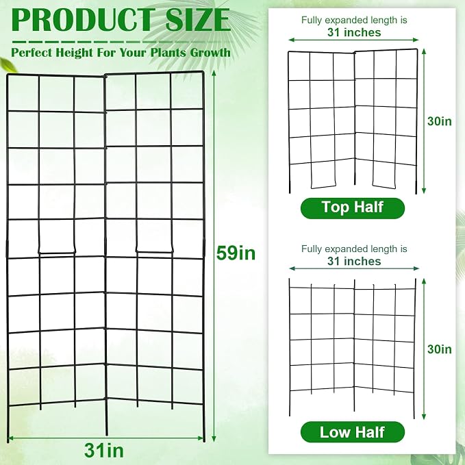 59" H x 31" L Foldable Cucumber Trellis - Image 2