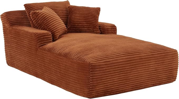 78.7" Chaise Lounge Chair Indoor, Oversized Boneless Couch Comfy Upholstered - Image 9