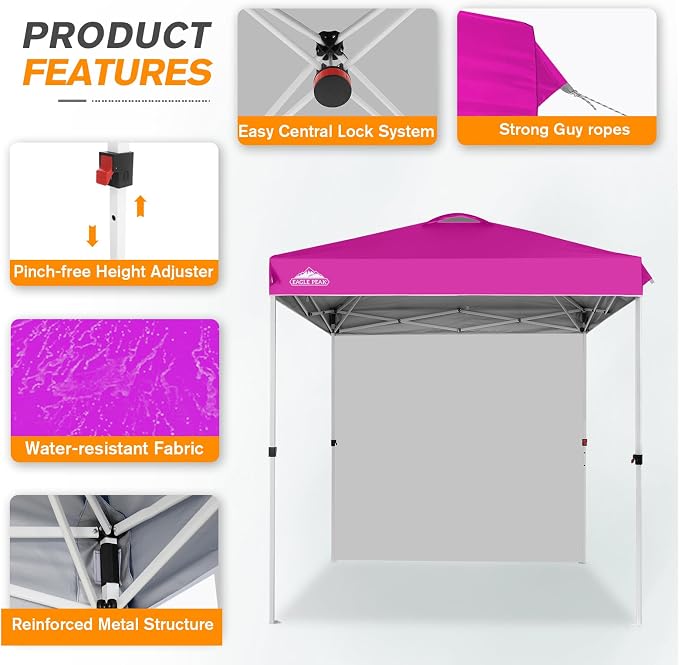 EAGLE PEAK Commercial Canopy 6.6x6.6 Pop Up Canopy Tent - Image 2