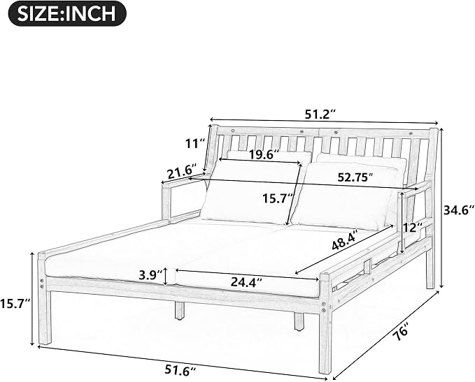 GOWE TREXM Outdoor Daybed, Patio Daybed - Image 4