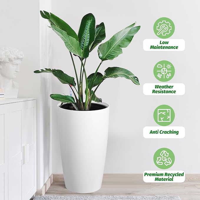GarveeLife Set of 2 Tall Planters - Image 7