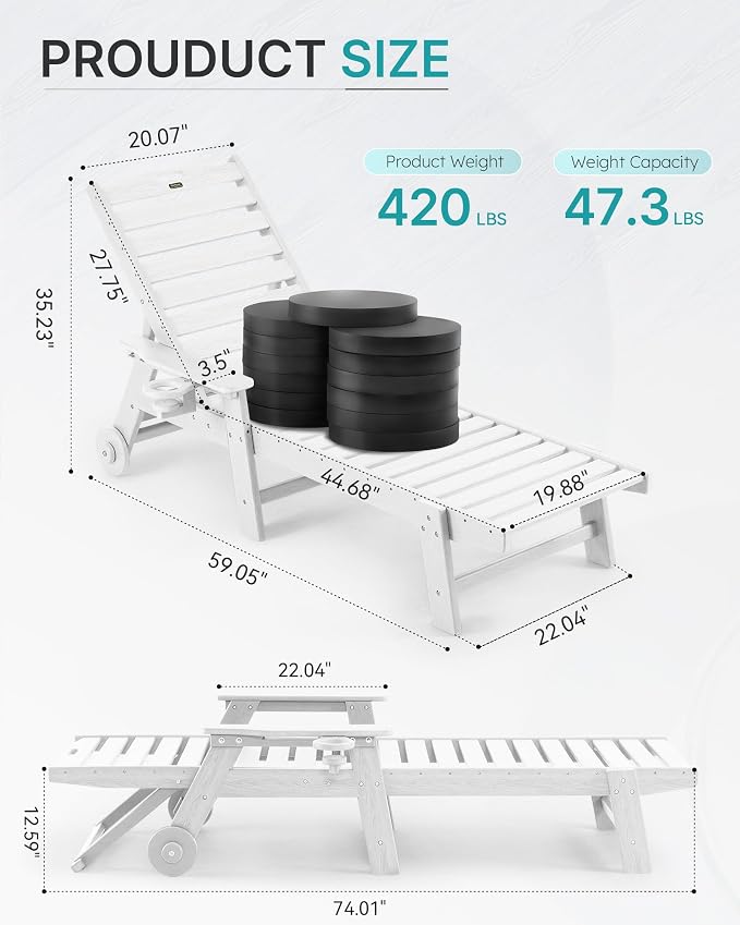 Chaise Lounge Chair Outdoor - Image 2