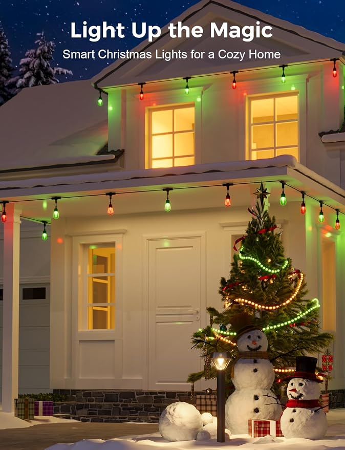 XMCOSY+ Smart Outdoor String Lights, 98Ft Patio Lights Waterproof, App Control - Image 3