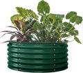 Vego garden 17" Tall 42" Round Raised Garden Bed Metal Raised Bed Planter Box by VegoGarden