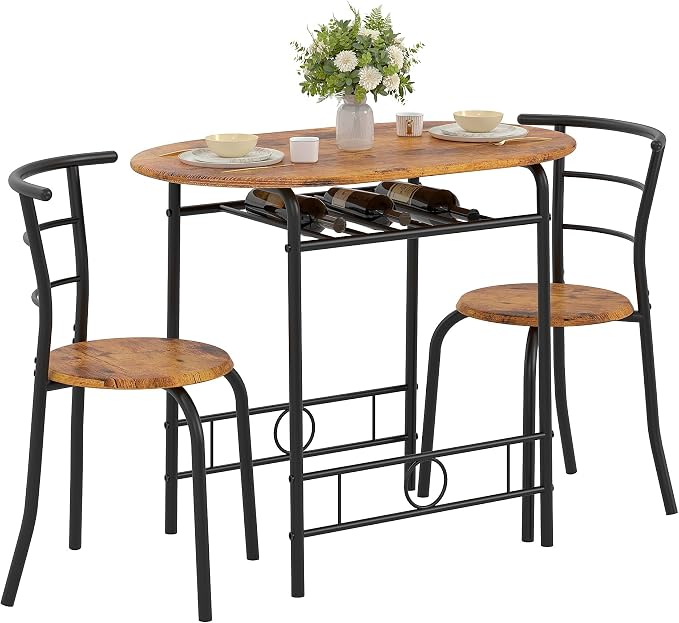 VECELO 3-Piece Dining Table Set - Image 9