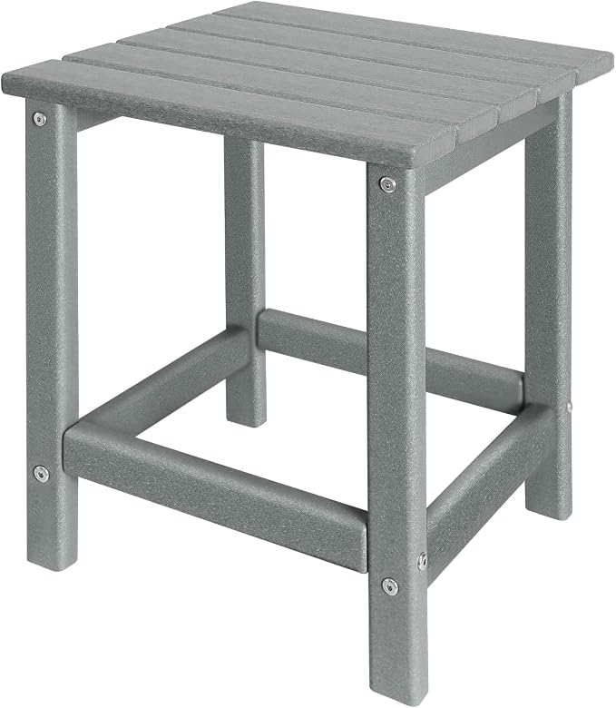 Outdoor Side Tables Adirondack, HDPE Small Table by GARDENSTAR