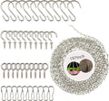 YINGFENG 197 Inch DIY Silver Hanging Basket Chains, Adjustable Length, by YINGFENG