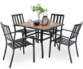 PHI VILLA 5 Pieces Outdoor Dining Set by PHIVILLAThepioneerofcomfortablehouseholdsupplies